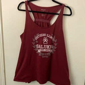 Women’s Southern Illinois University‎ Racer Back Tank Top Size XL